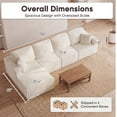 thumbnail image 5 of Furmax Modular L-Shaped Sectional Sofa – Tool-Free Assembly Multi-Seat Sofa Set for Living Room, Boneless Design Furniture, 5 of 7