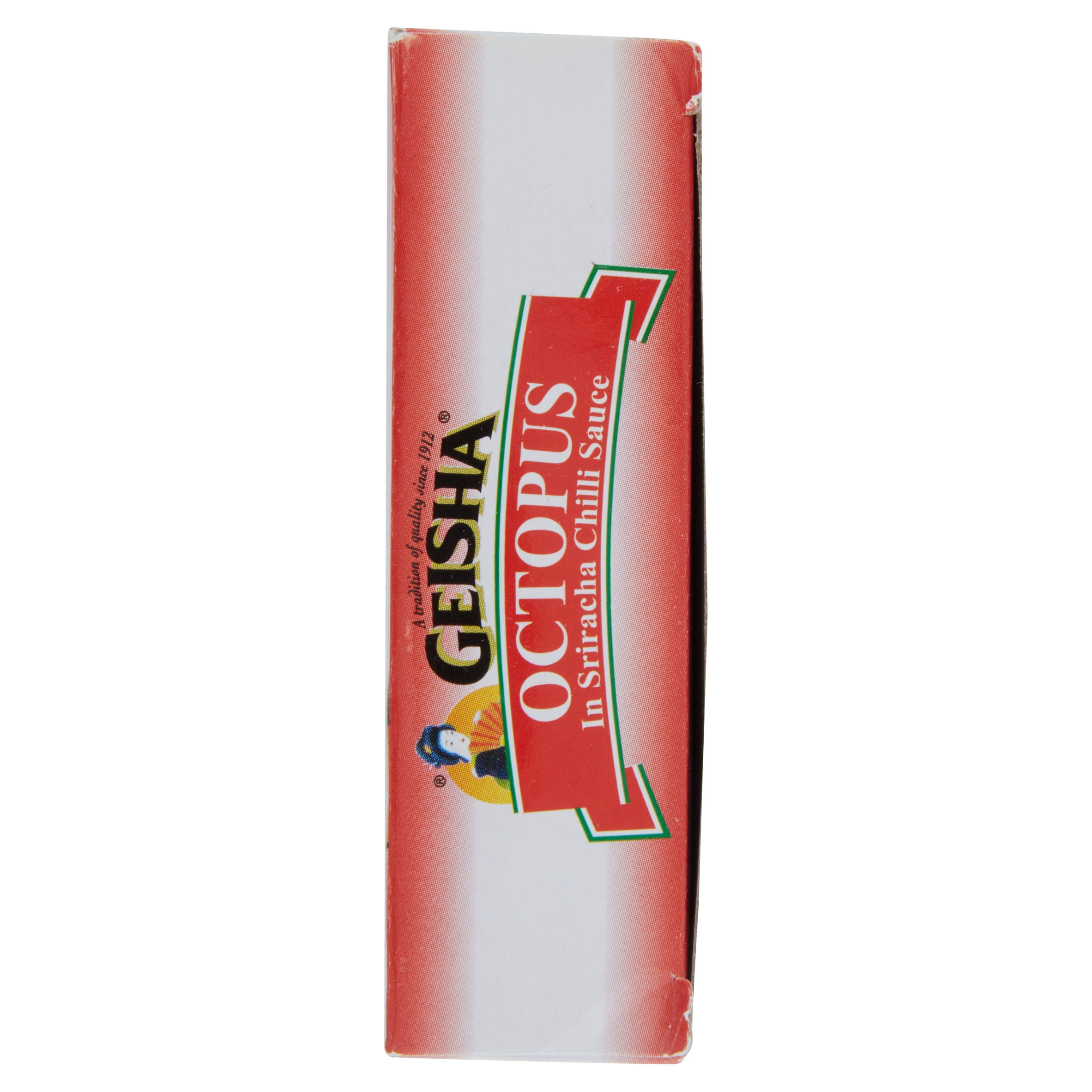 (2 pack) Geisha Octopus in Srirachara Chilli Sauce, 3.75 Oz (106g), Ready to Eat in an Easy Open Can