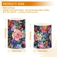 thumbnail image 6 of Yayeee Flameless Candles with Remote Flickering Battery Operated Multi Color Changing, Gothic Floral Print, 6 of 7