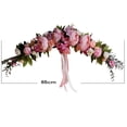 thumbnail image 3 of Rose Peony Artificial Flowers Garland European Lintel Wall Decorative Flower Door Wreath For Wedding Home Christmas Decoration, 3 of 7