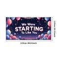 thumbnail image 3 of LUUFILx Retro Style Lighted Banner with Message We Were Just Starting to Like You Party Decorations Background Backdrop Balloon Party Supplies Photography Props Celebrations, 3 of 7