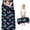 Black Butterfly Pattern, variant on Pink Butterfly Pattern Teens Toddler Nap Mat with Pillow, Sleeping Mat Bag for Preschool Daycare 59"x22"