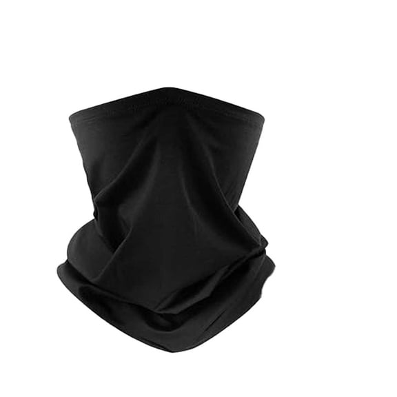 Neck Gaiters for Men Women UV Sun Protection Headwear Bandana Multi Use Face Scarf Reusable Black Scarf Mask for Sports Hiking Cycling
