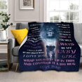 thumbnail image 4 of Daughter Gift from Dad Birthday Gifts from Lion Father Blanket to My Daughter Romantic Christmas Birthday Gifts Love Letter for Her Flannel Blanket for Bed Sofa 80 x 60 inch, 4 of 6
