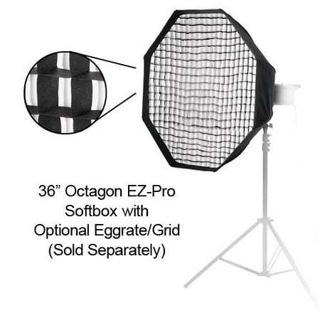 Pro Studio Solutions EZ-Pro 36in (90cm) Octagon Softbox with Soft Diffuser and Speedring Bracket, for Metz (Best Studio Flash 2019)