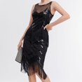 thumbnail image 3 of Oplxuo Women's Luxury Sequins Embroidered Cocktail Dress Vintage Glitter 1920s Flapper Party Sexy Rumba Ballroom Costume, 3 of 3