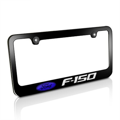 Ford F-150 Black Metal Auto License Plate Frame - Walmart.com