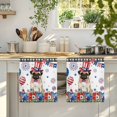 thumbnail image 4 of 4th of July Kitchen Towels Set of 2, Independence Day Patriotic Flowers Dogs Absorbent Dish Towels for Kitchen, Microfiber Hand Towel, Quick Drying Tea Towel for Cleaning Decorative Dishcloths, 4 of 7