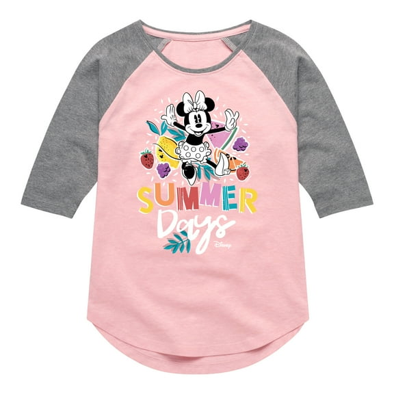Disney - Summer Days - Girls Shirt Tail Raglan