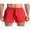red, variant on Men's Running Shorts Gym Athletic Workout Shorts for Men 3 inch Sports Shorts with Zipper Pocket