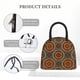 thumbnail image 4 of Balery African Tribal Style Bolsa de Almuerzo para Mujeres, Caja de Almuerzo, Bolsa de Almuerzo Pequeña Impermeable, Tote de Almuerzo Reutilizable con Gran Capacidad, 4 of 6
