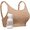 Mocha, variant on Momcozy Breast Pump Bra (Black/ Beige) Hands Free Pumping and Nursing Bra for Most Breast Pumps Large