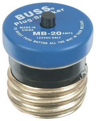 GOULD BOX OF 4 GT 20 20 AMP 125 VAC SCREW/TWIST IN GLASS FUSES 