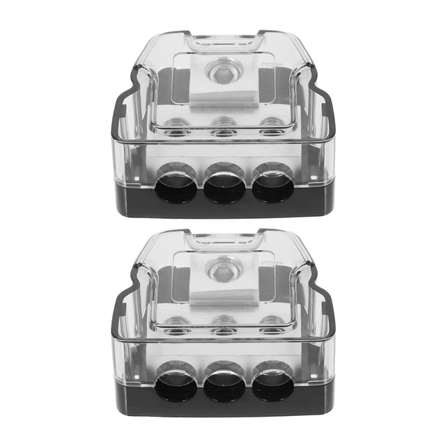 SHOWERORO 2pcs Ground Distributor Block Car Audio Amplifier Modification Plastic For Business Vehicle Use