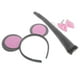 thumbnail image 5 of Conjunto de disfraz de ratón de 3 piezas: incluye orejas de ratón, diadema, pajarita y cola de ratón, accesorios de ratón para Halloween, disfraces, fiestas, cosplay y eventos temáticos, 5 of 7