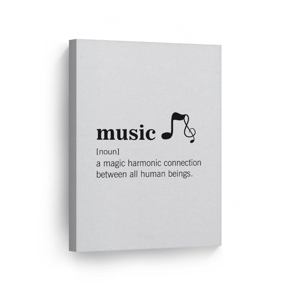 Smile Art Design Noun Dictionary Definition of Music Funny Quote Saying CANVAS PRINT Funny Bathroom Sign Bedroom Living Room Wall Decor Wall Art Home Decor Ready to Hang Made in USA- 12x8