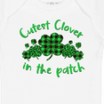 thumbnail image 4 of Inktastic St. Patrick's Day Cutest Clover in the Patch in Plaid Boys or Girls Baby Bodysuit, 4 of 5