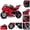 RED, variant on FRP 4 Stroke Pocket Bike 03, Pocket Bike for Kids W/ Strong Dual Brake, Realistic Racing Pocket Rocket Max Speed 20 Mph, Mini Bike Max Weight 165 LB-Ultra Edition, Red