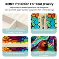 thumbnail image 3 of Chameleon Travel Portable Square Jewelry Box: Storage Box, Decorative Box, and Jewelry Stand for Rings, Earrings, Necklaces, Bracelets, and More – Ideal for Girls and Women, 3 of 6