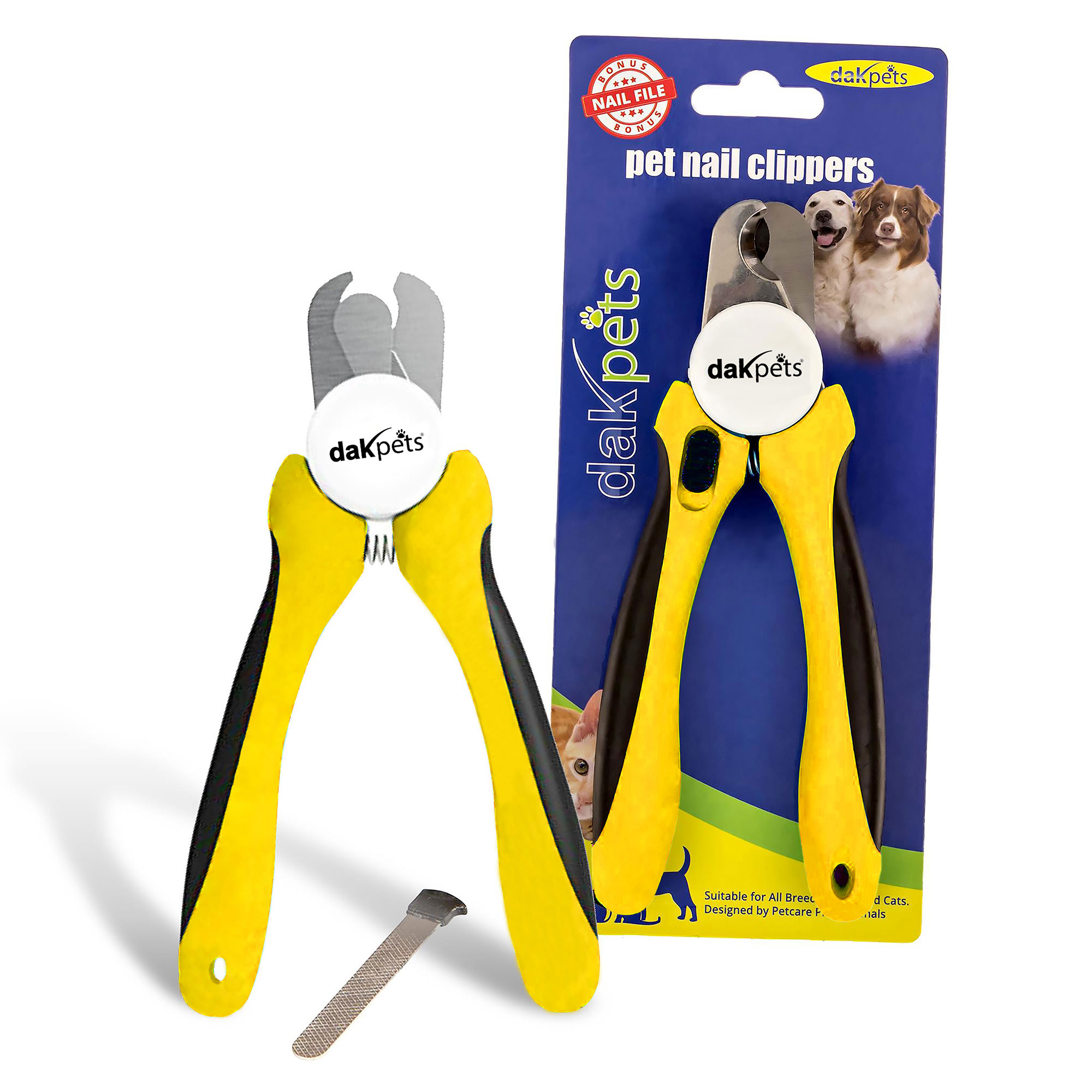 Dog & Cat Nail Clippers & Trimmers with Safety Guard to Avoid Over