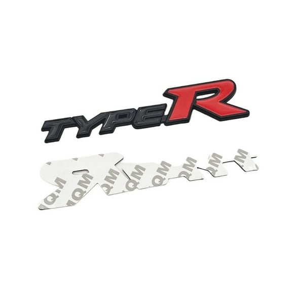 3D Metal Nameplate Car Rear Trunk TypeR Badge Front Grill Logo Type R Emblem
