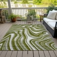 thumbnail image 6 of Addison Rugs Chantille Indoor/Outdoor Transitional Swirls Olive Washable Rectangle Rug, 5' x 7'6", 6 of 6