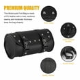 thumbnail image 3 of Motorcycle Handlebar Bag, Motorcycle Fork Tool Bag Motorcycle Tool Bag PU Leather Black, 3 of 9
