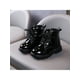 thumbnail image 4 of UKAP - Botas de combate para niños y niñas, botines impermeables, botas de piel sintética con cordones y cremallera, 4 of 5