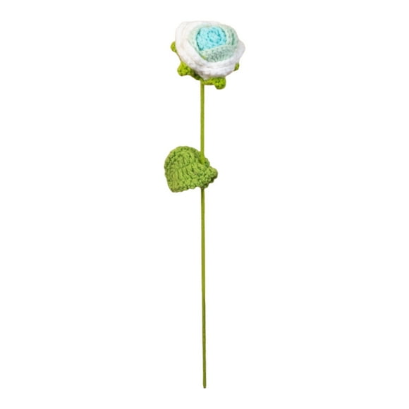 Oimcto Woven Rose K,Each Petal of the Woven Rose Is Crocheted with Precision Stitching and in the Soft and Colorful Frame of the Wool,Valentine's Day gifts to please the mind and body