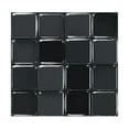 thumbnail image 2 of Peel and Stick Tile Waterproof Backsplash for Kitchen PVC Tile Stickers Self-Adhesive Floor Tile Mosaic Wall Tile DIY Tile Decals, 10x10cm/3.94x3.94in (10PCS,Black), 2 of 4