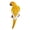 Yellow, variant on M Buder Parrot Wall Decoration Hanging Bird Decor High Strength Resin Flat Back Design for Garden Statues, Right Side Yellow Color, 13.78 inches / 35 cm