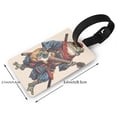 thumbnail image 2 of Kdxio Samurai Frog Guitar Luggage Tags Privacy Cover ID Label Suitcase Tags Identifiers For School Bags,Suitcases, 2 of 7