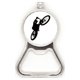 thumbnail image 1 of Deportes bicicletas paseo saltando reproductor Acero inoxidable Metal cerveza tapa sacacorchos, 1 of 3