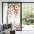 thumbnail image 2 of Non-Adhesive Static Cling Window Tint, Coffee Eucalyptus Window Privacy Film Frosted, Spring Summer Farmhouse Leaves Watercolor Insulated Windows Frosted Films for Living room, 35.4 x 78.7 Inches, 2 of 9