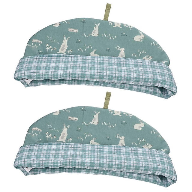 Anti-Scald Tea Cozy Cotton Cloth Protector for Teapot Insulation 2Pcs Set