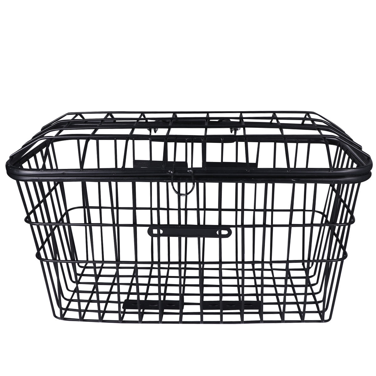 HOMEMAXS 1Pc Front Handlebar Basket Iron Bike Storage Basket Bile