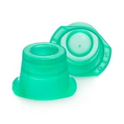 McKesson Universal Snap Caps for Test Tubes, Plastic - Non-Sterile, Green, 1000 Ct
