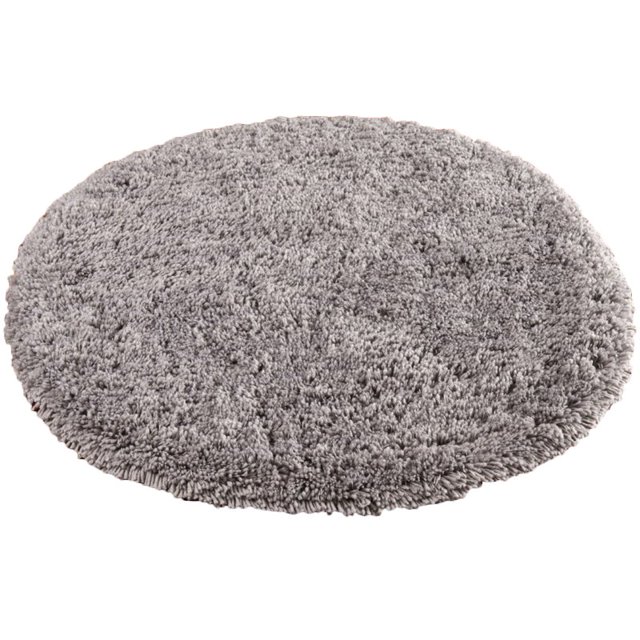 Safavieh Classic Shag Collection SG240G Handmade Grey Round Area Rug (8' Diameter)