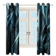 thumbnail image 3 of Geometric Lattice Blackout Curtains for Bedroom Curtains Insulated Room Darkening Window Drapes for Living Room, 3 of 7