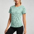 thumbnail image 2 of DHFJKG Workout Tops For Women Athletic Running Gym Yoga Breathable Quick Dry T Shirts Short Sleeve Crew Neck Activewear Tees, 2 of 6