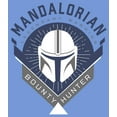 thumbnail image 2 of Boy's Star Wars: The Mandalorian Warrior Emblem  Performance Graphic Tee Royal Blue Heather Medium, 2 of 4