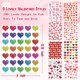 thumbnail image 2 of Linaye Pegatinas De Corazón De San Valentín Para Niños - 2000 Piezas Lindas Pegatinas Del Día De San Valentín 45 Hojas De Pegatinas De Amor Para Tarjetas, Sobres, Manualidades, Scrapbooking, Suministr, 2 of 6