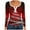 Red, variant on Christmas Tops for Women Slim Fit Scoop Neck Buttons Henley Tee Shirt Xmas Printed Graphic Holiday Sweaters (XL, Red B)