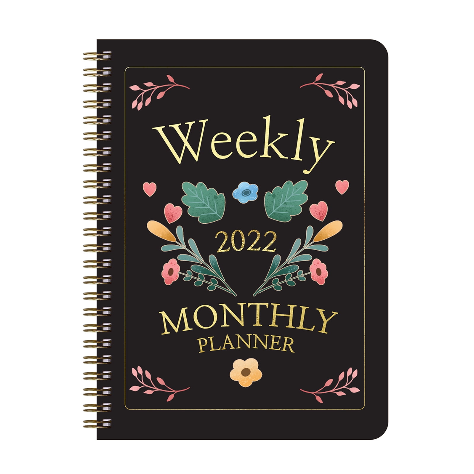 2022 Planner 365 Days Monthly Weekly Planner To Do List A5 Notebook Unique Time Manager Thicker Paper Inner Pocket 6.2* 8.5'', Type 7