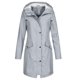 thumbnail image 5 of Chubasquero Chaqueta impermeable con cremallera para mujer Chaqueta impermeable ligera Chaquetas impermeables con capucha impermeables y plegables para exteriores, 5 of 5