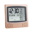 thumbnail image 4 of Reloj Azan, reloj de pared Digital islámico, reloj despertador, función de retroiluminación, fecha de repetición, temperatura, reloj de mesa colgante Dorado Macarena Reloj Azan, 4 of 8