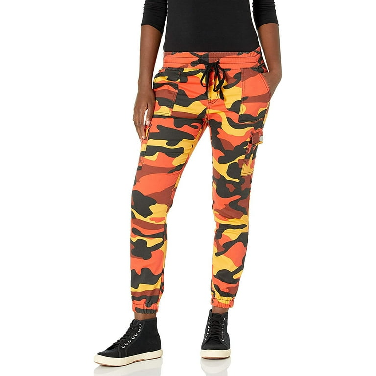 Cute Teen Girl Junior s Cargo High Waisted Slim Fit Solid Color