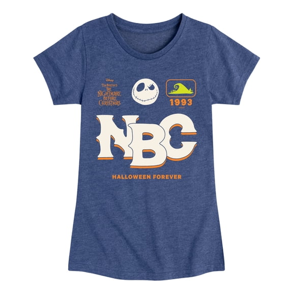 The Nightmare Before Christmas - Halloween Forever Fitted Short Sleeve Graphic T-Shirt