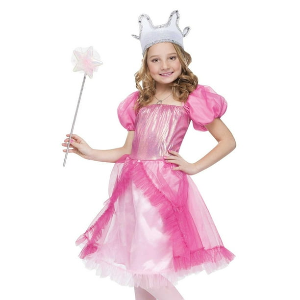 Pink Princess Fairytale Glenda The Good Witch Girls Fancy Halloween ...