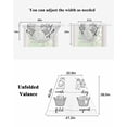 thumbnail image 6 of Waterfall Valances for Windows, Black White Kitchen Sheer Valance Curtains, Cartoon Farmhouse Retro Rod Pocket Elegant Swag Valances for Living Room Bedroom, 47.2"x38.5", 3 Panel, 6 of 8